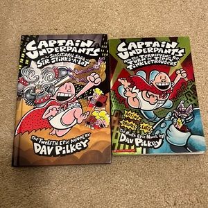 2-Captain Underpants books